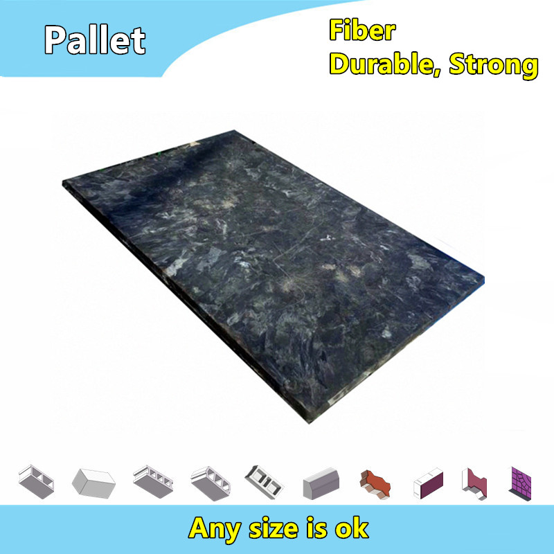 Durable and strong fiber pallet for concrete block machine