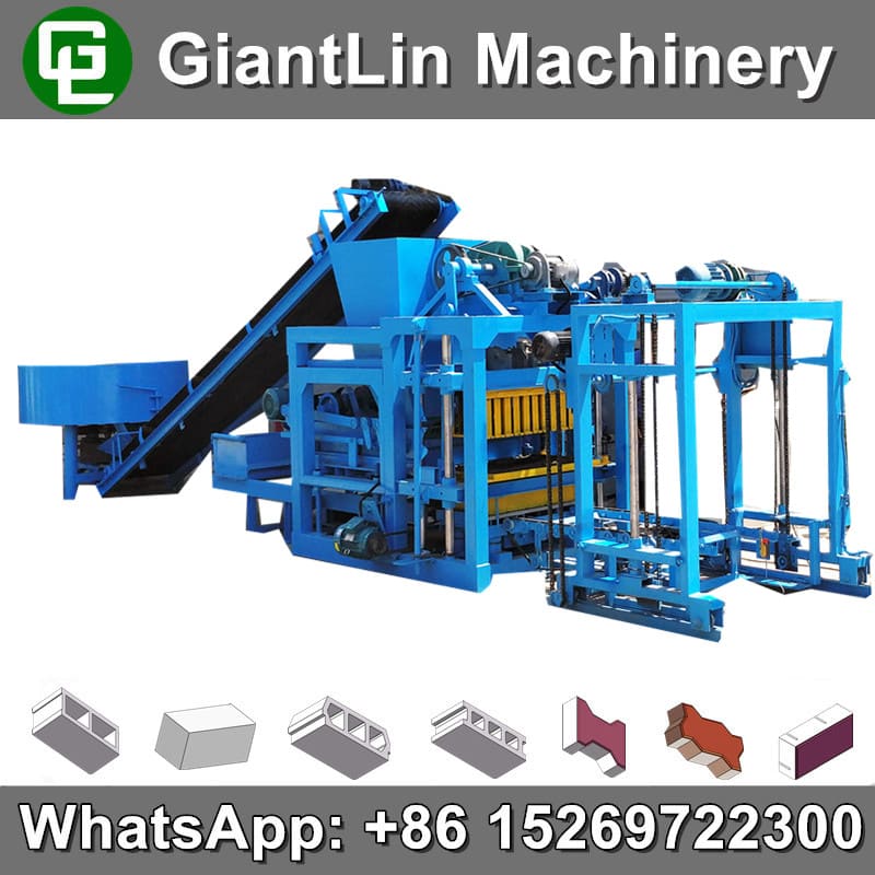 QT4-25 fully automatic hollow block production line machine